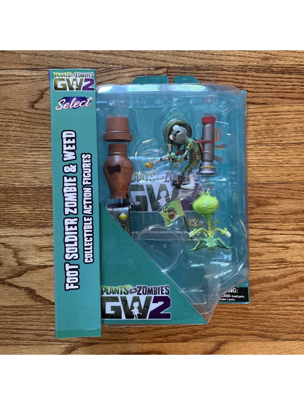 Diamond Select Plants Vs Zombies: GW2 Foot Solider Zombie & Weed Figure Set